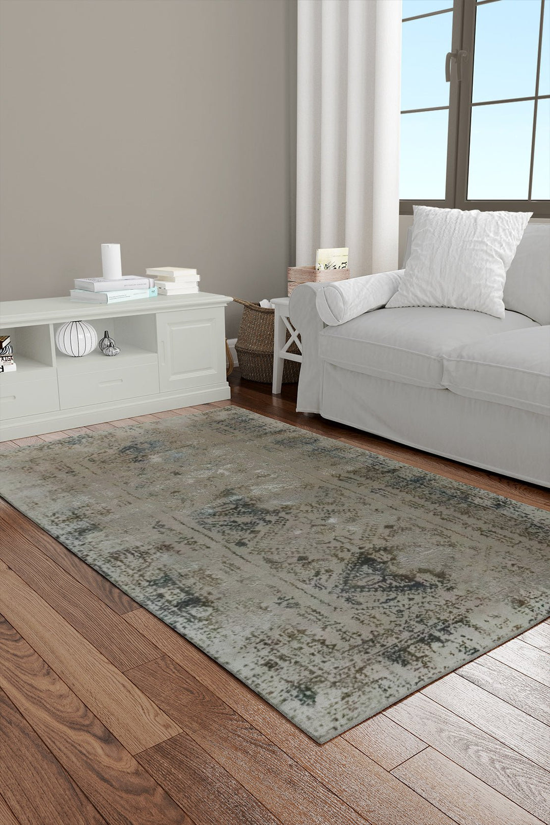 Turkish Modern Festival 1 Rug - 3.2 x 6.5 FT - Beige - Superior Comfort, Modern Style Accent Rugs - V Surfaces