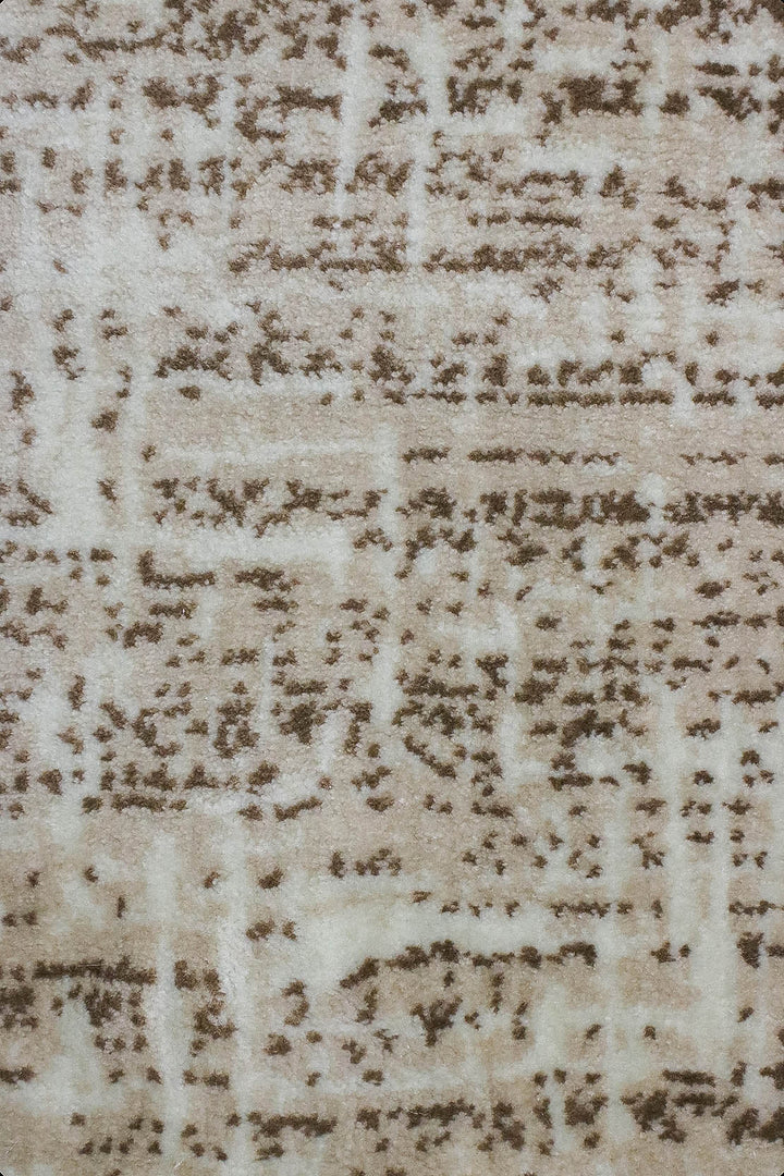 Turkish Modern Festival -1 Rug - 3.3 x 9.8 FT - Cream and Brown - Superior Comfort, Modern & Contemporary Style Accent Rugs - V Surfaces