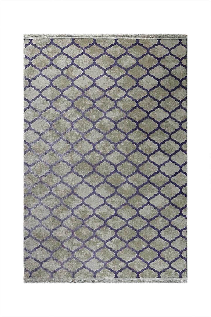Turkish Modern Festival 1 Rug - 3.93 x 5.90 FT - Gray and Blue - Superior Comfort, Modern Style Accent Rugs - V Surfaces