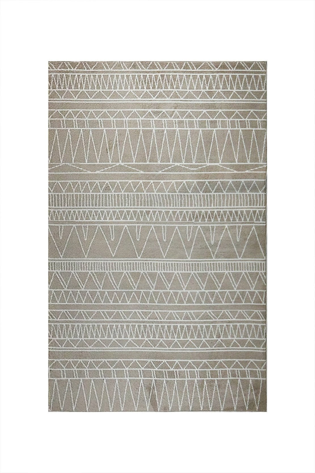 Turkish Modern Festival 1 Rug - 5.24 x 7.54 FT - Beige - Superior Comfort, Modern Style Accent Rugs - V Surfaces