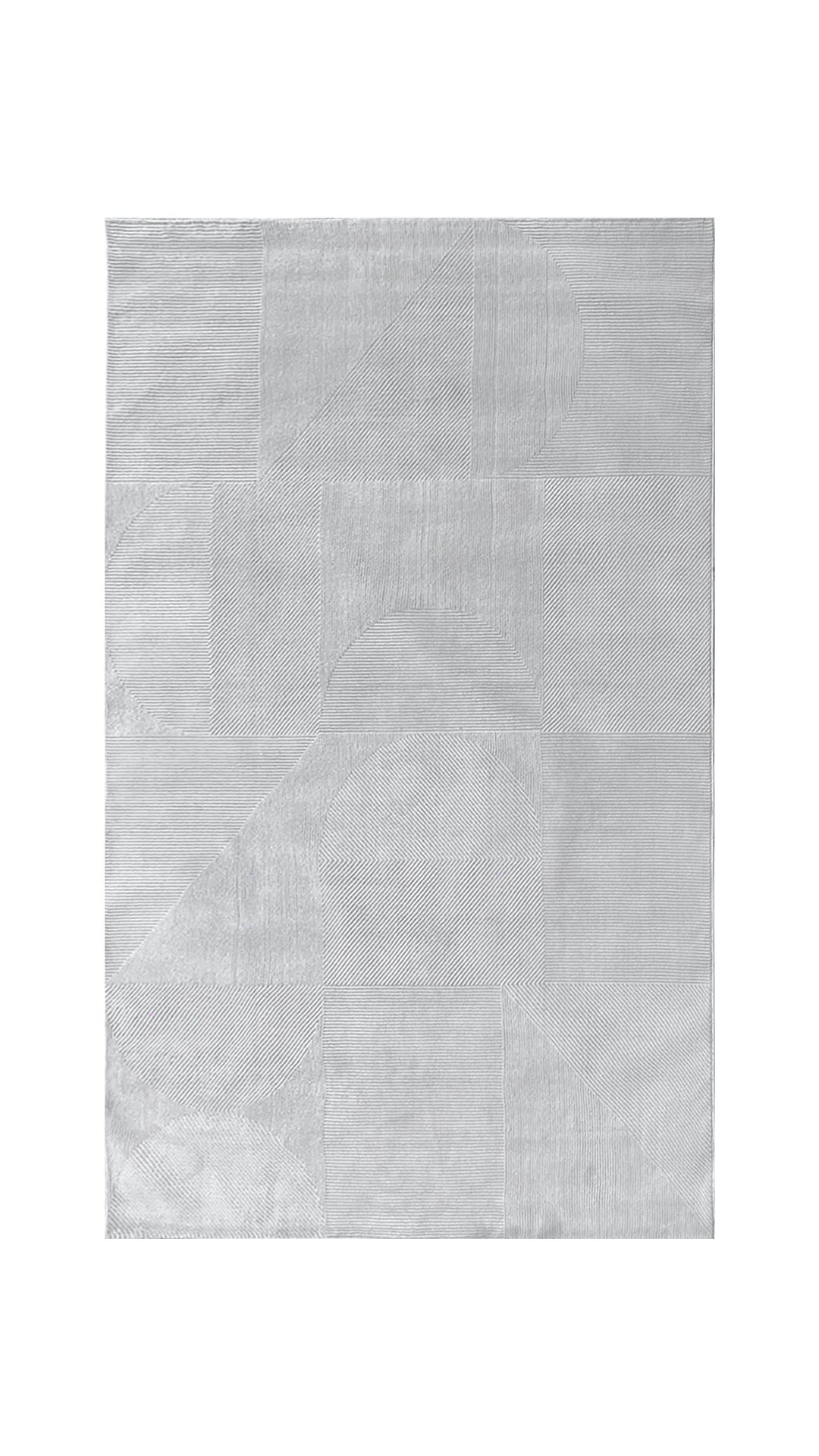 Turkish Modern Festival -1 Rug - 6.6 x 9.8 FT - White - Sleek and Minimalist for Chic Interiors - V Surfaces