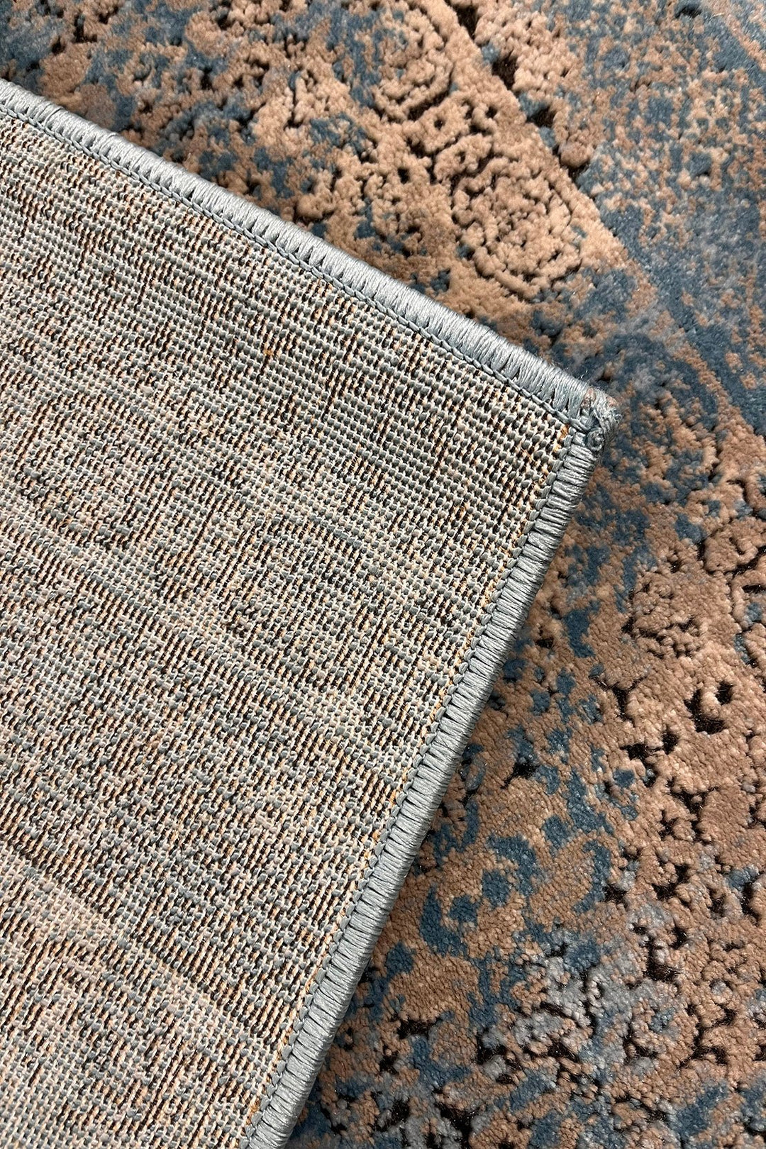 Turkish Modern Festival WD Rug - 2.2 x 7.6 FT - Blue - Superior Comfort, Modern & runners Style Accent Rugs - V Surfaces