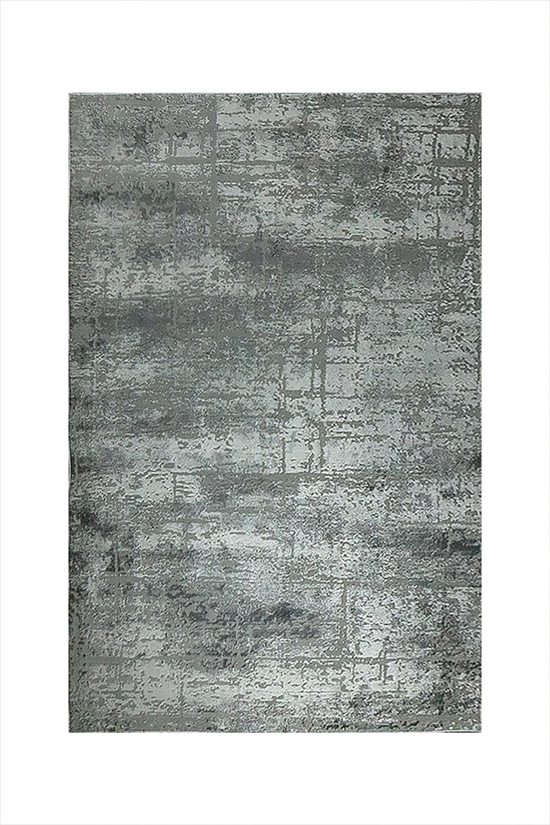 Turkish Modern Festival WD Rug - Gray and Cream - 5.2 x 6.9 FT - Sleek and Minimalist for Chic Interiors - V Surfaces