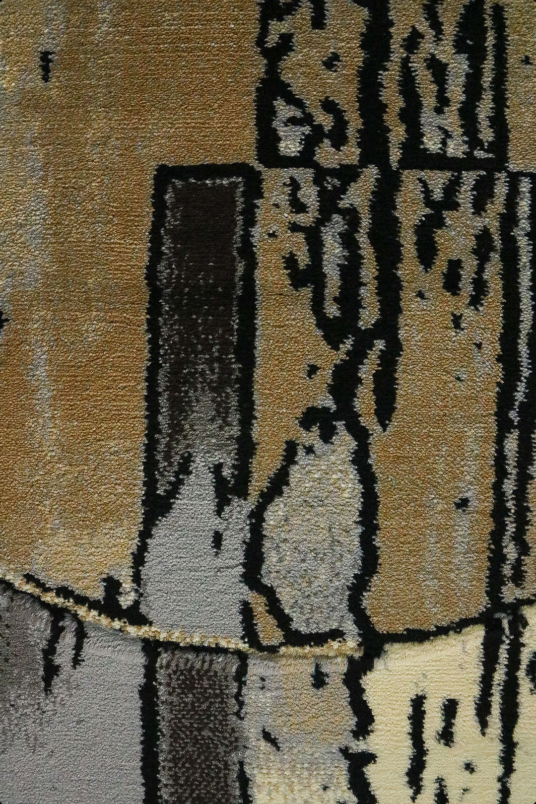 Turkish Modern Rug - 4.92 x 7.05 FT - Gray and Yellow, Superior Comfort Modern & Contemporary Style Accent Rug Amazon - V Surfaces