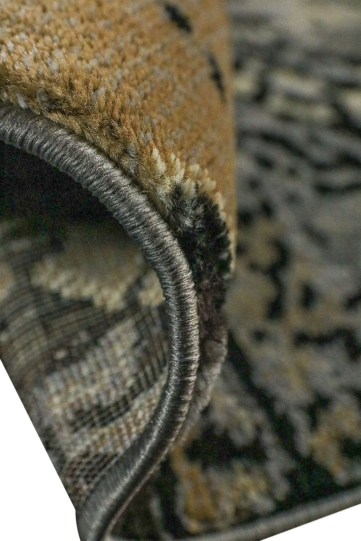 Turkish Modern Rug - 4.92 x 7.05 FT - Gray and Yellow, Superior Comfort Modern & Contemporary Style Accent Rug Amazon - V Surfaces