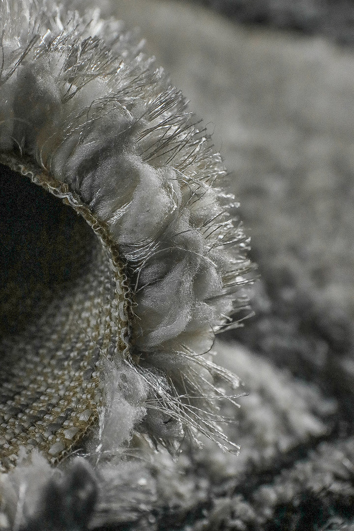 Turkish Plush and Soft Fashion Shaggy Rug - 4.92 x 7.38 FT - Beige - Fluffy Furry Floor Decor Shaggy Rug - V Surfaces