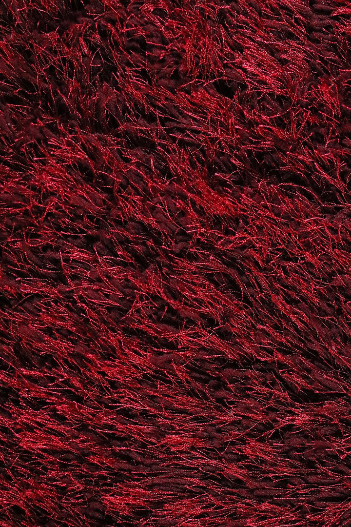 Turkish Plush and Soft Heaven Shaggy Rug - Maroon - 6.5 x 9.3 FT - Fluffy Furry Floor Decor Rug Heaven Shaggy - V Surfaces