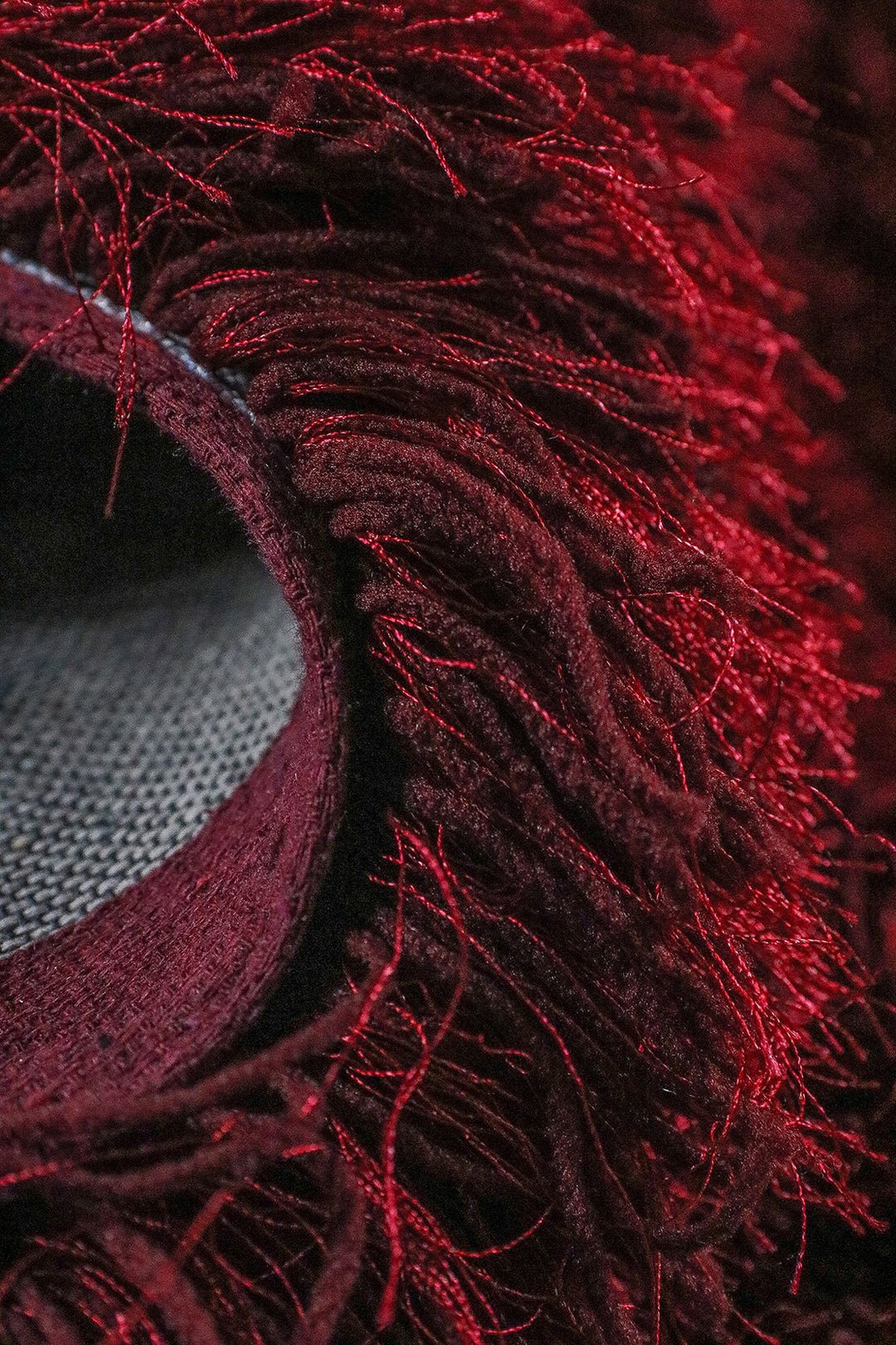 Turkish Plush and Soft Heaven Shaggy Rug - Maroon - 6.5 x 9.3 FT - Fluffy Furry Floor Decor Rug Heaven Shaggy - V Surfaces