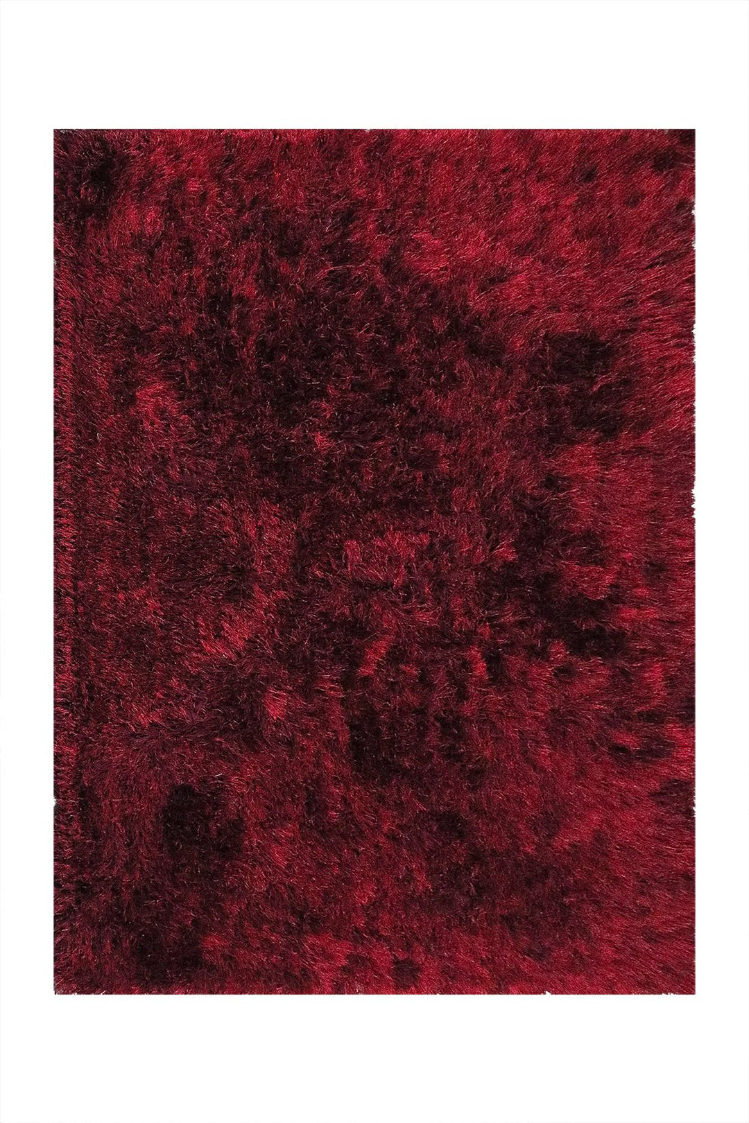 Turkish Plush and Soft Heaven Shaggy Rug - Maroon - 6.5 x 9.3 FT - Fluffy Furry Floor Decor Rug Heaven Shaggy - V Surfaces