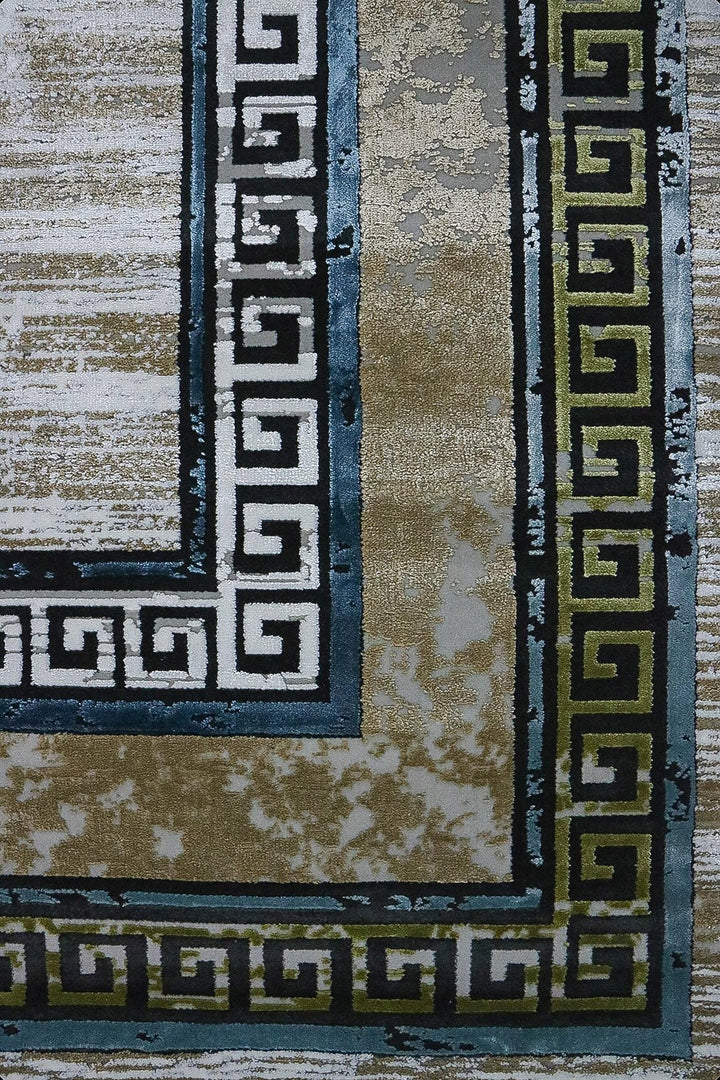 Turkish Premium and Modern Rug - 5.3 x 7.5 FT - Beige - Voyage Rug - Superior Comfort Elegant and Luxary Style Accent - V Surfaces