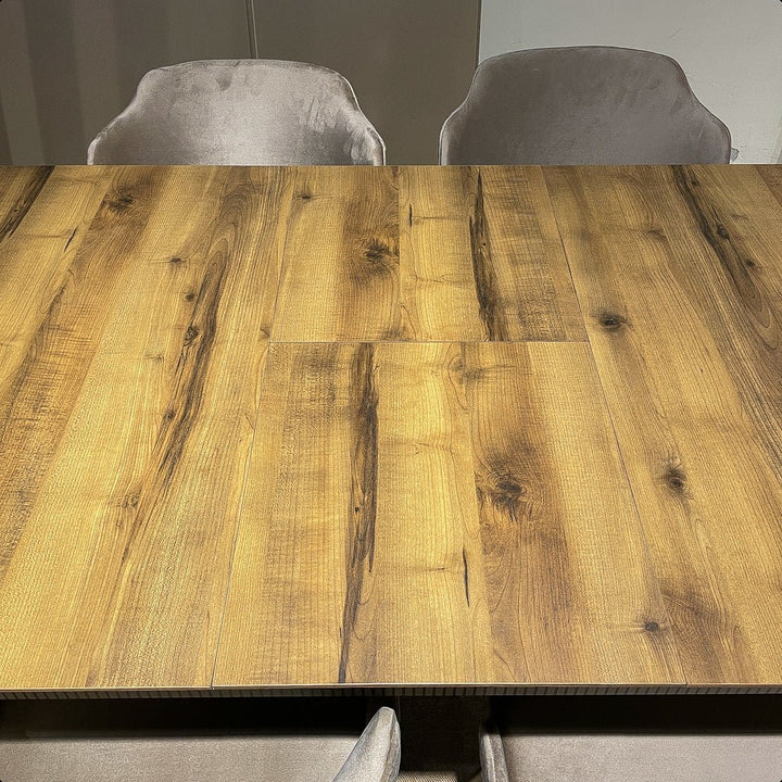 Turkish Side Dining Table with Fabric Chairs (Dining Table + 6 Chairs) - V Surfaces