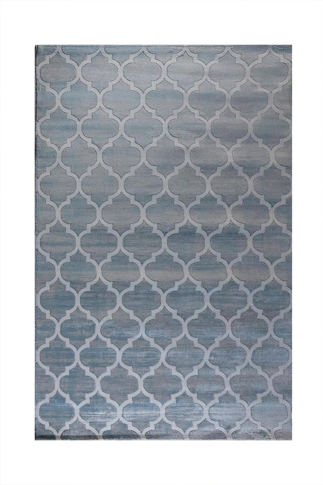 Turkish Modern Rug - 4.9 x 7.5 FT - Rug Festival 1, Blue and Cream - Superior Comfort, Modern & Contemporary Style Accent Rugs