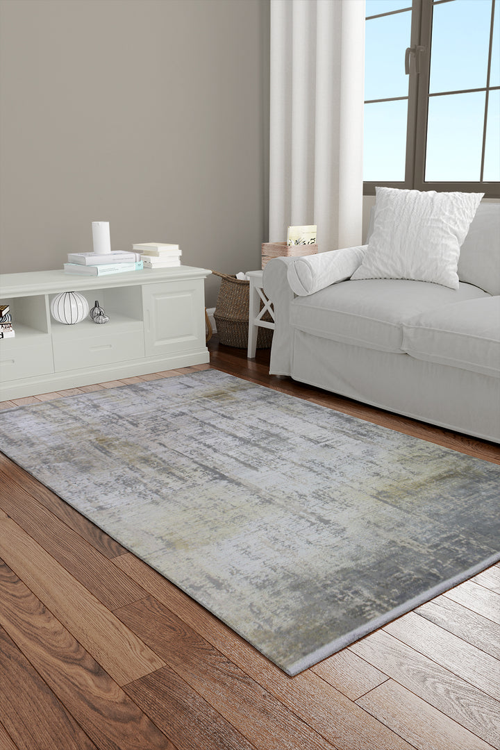 Turkish Modern Vk-Gem Rug - Pesrose - 6.5 X 9.5 Ft- Sleek And Minimalist For Chic Interiors