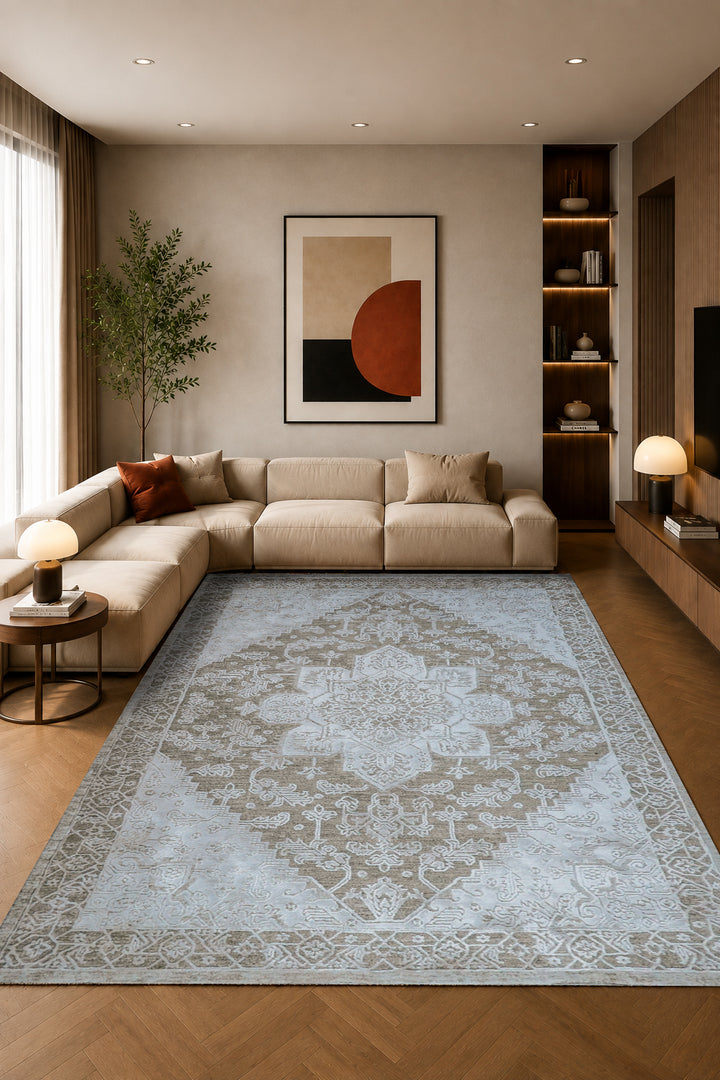 Turkish Modern <strong>Festival</strong> Plus Rug - Cream