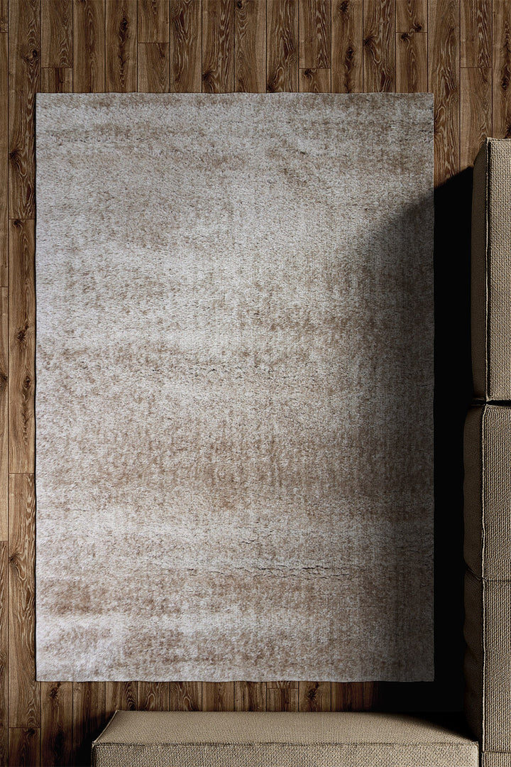 Turkish Shaggy California Rug - 4.9 x 7.4 FT - Cream - Fluffy and Durable Floor Rug