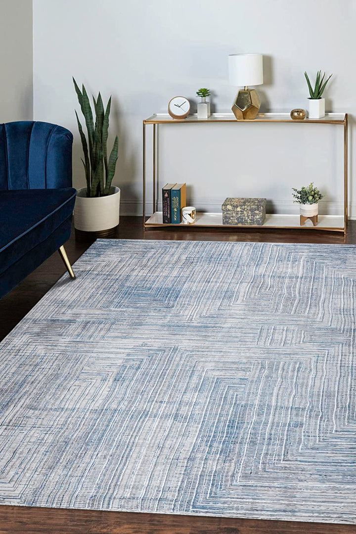 Turkish Modern <strong>Festival</strong> Plus Rug - Blue