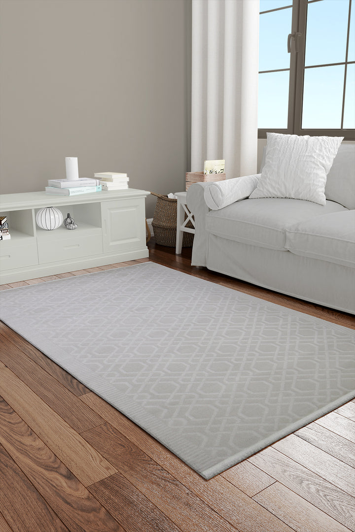 Turkish Modern Festival WD Rug - 3.3 x 8.2 FT - Gray - Luxurious Woven Masterpiece 50% Off!