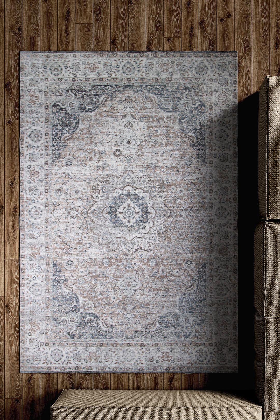 Turkish Modern  Festival Plus Rug - 5.2 x 7.6 FT - Gray - Superior Comfort, Modern Style Accent Rugs