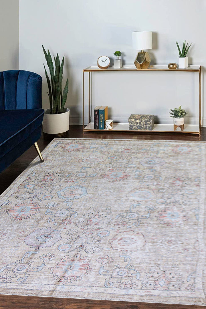 Premium Quality Turkish Antia Rug - 6.6 x 9.4 FT - Resilient Construction for Long-Lasting Use