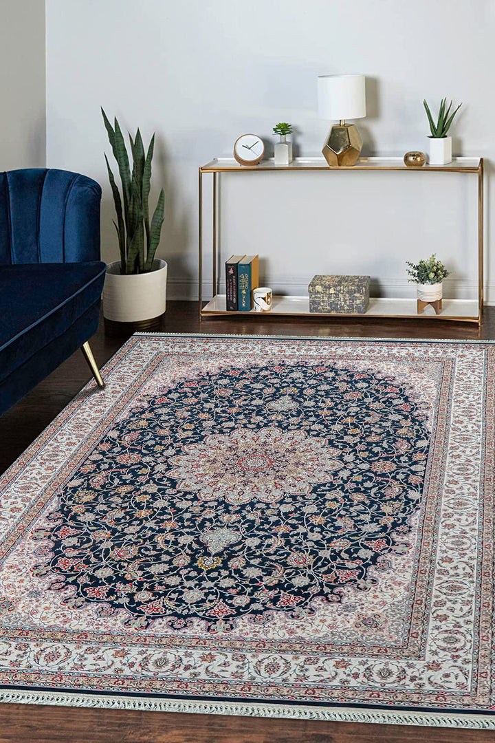 Premium Authentic Persian Rug 1200 Reeds - Blue