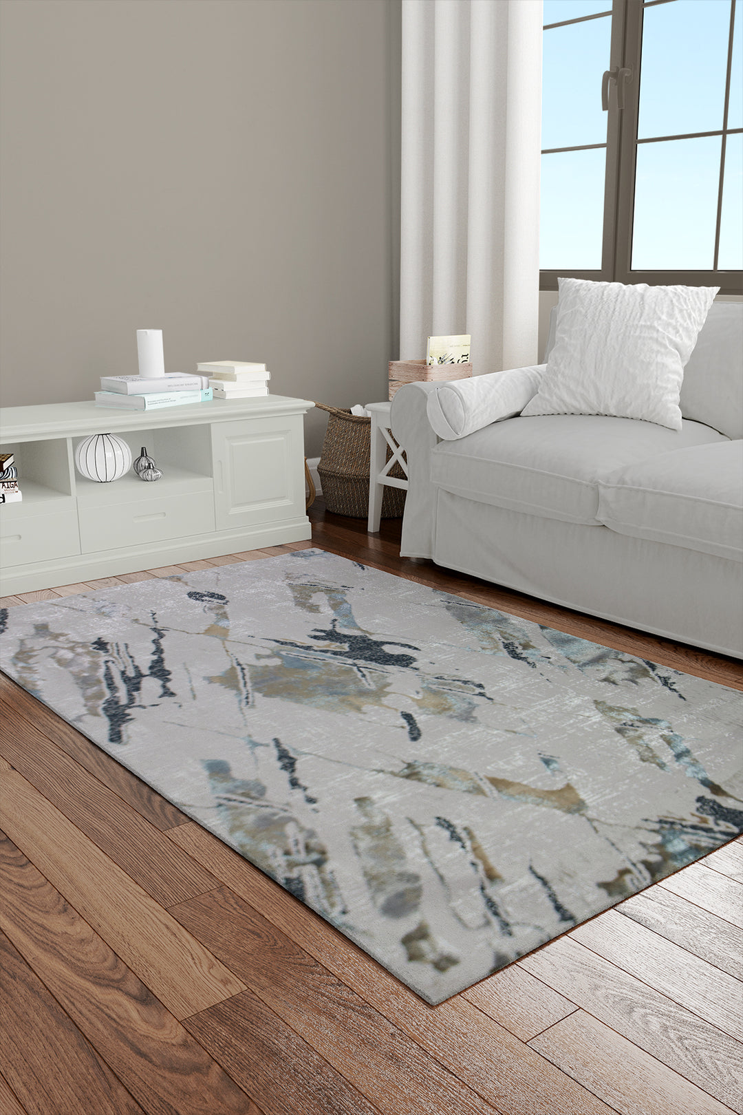 Turkish Modern <strong> Vk-Oasis</strong> Rug - Cream