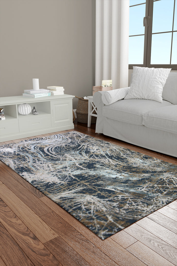 Turkish Modern <strong> Vk-Oasis</strong> Rug - Blue