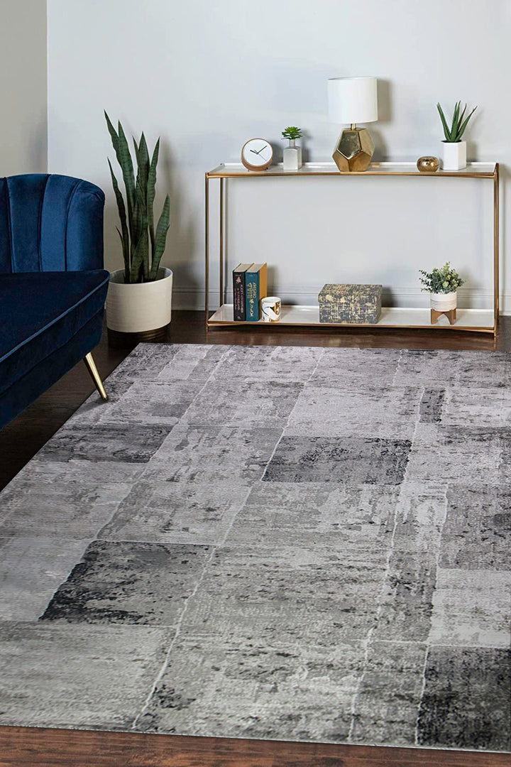 <p>Turkish Modern <strong>Festival-P Rug</strong>  - Gray - 7.8 x 9.8 FT</p>
