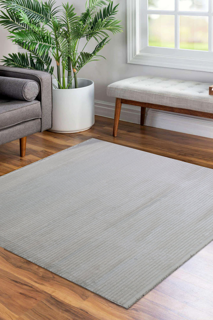 Turkish Modern  Festival Wd Rug  - 5.2 x 5.2 FT - Beige -  Luxurious Woven Masterpiece 50% Off!