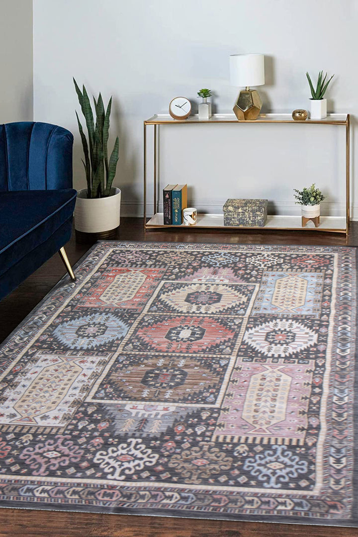 Premium Quality Turkish Antia Rug - 6.6 x 9.8 FT - Resilient Construction for Long-Lasting Use