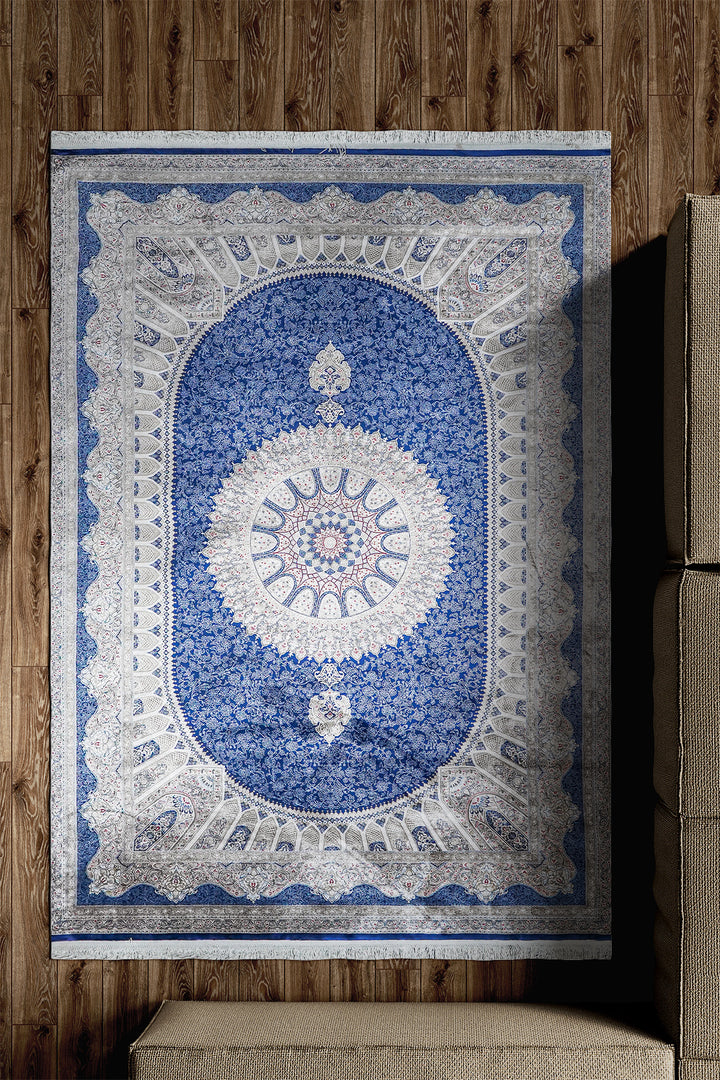 Turkish Premium <strong>Ottoman</strong> Rug - Blue