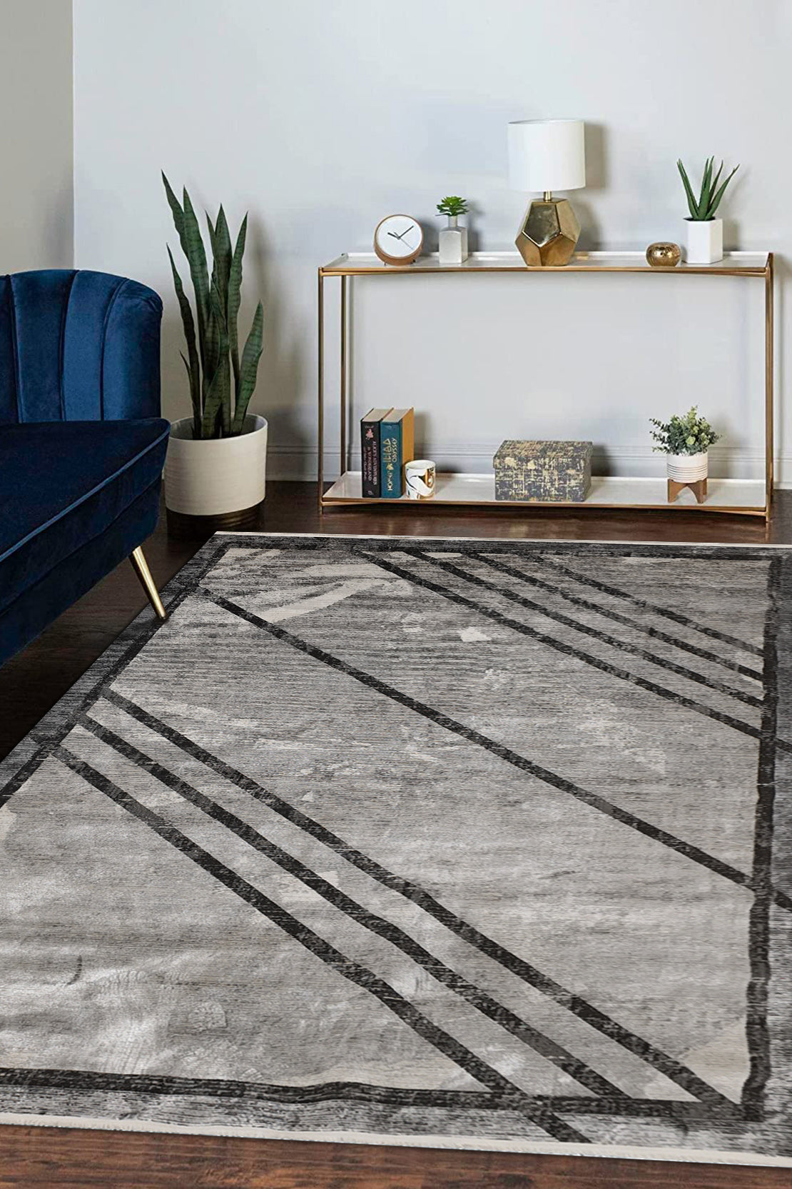 Turkish Modern Festival WD Rug - 4.9 x 6.5 FT- Sleek and Minimalist for Chic Interiors