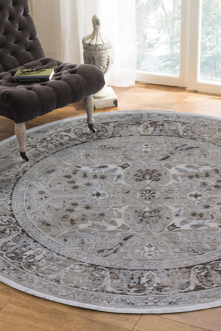 <p>Turkish Modern <strong>Elements Rug</strong>  - Brown - 5.2 x 5.2 FT</p>