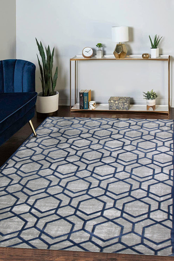 Turkish Modern Festival - 6.6 x 9.5 FT - Gray - Superior Comfort, Modern Style Accent Rugs
