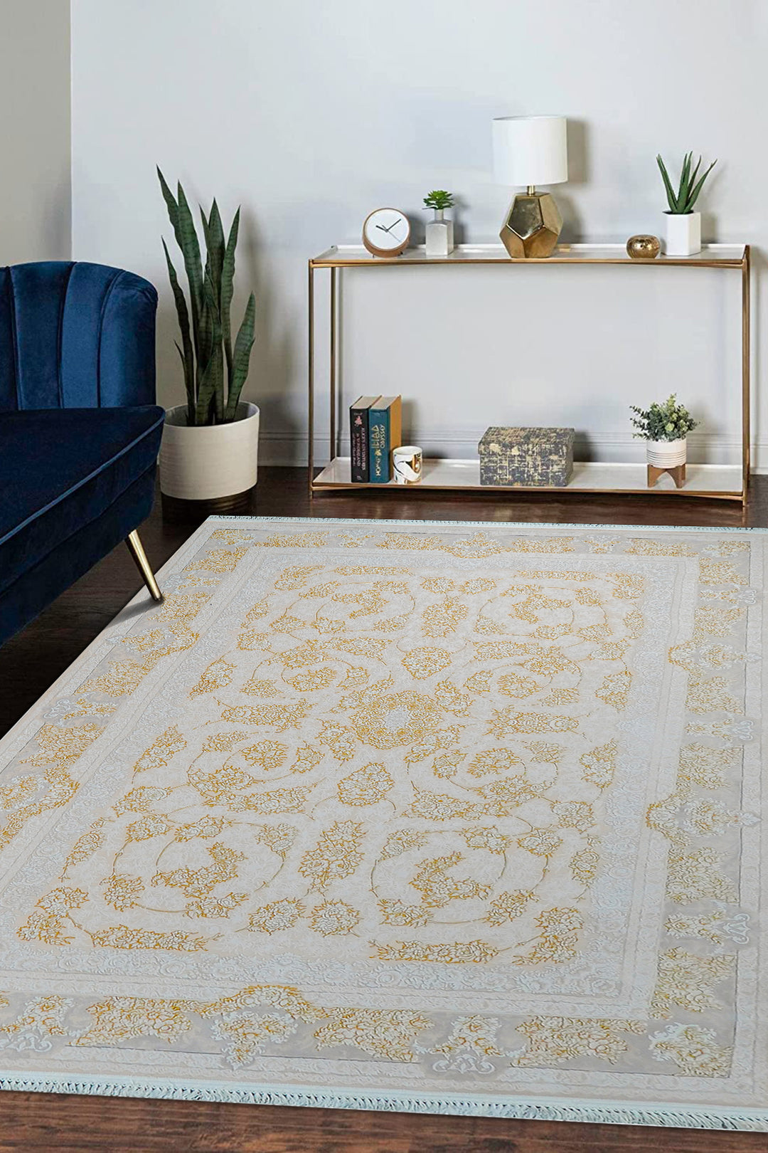 Premium Authentic Persian Rug 1200 Reeds - Cream
