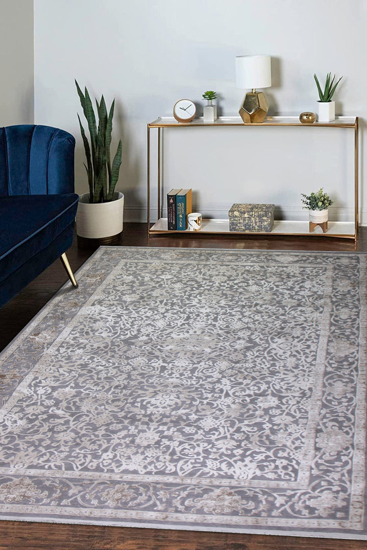 <p>Turkish Modern <strong>Festival Xl Promo Rug</strong>  - Gray - 7.8 x 11.1 FT</p>