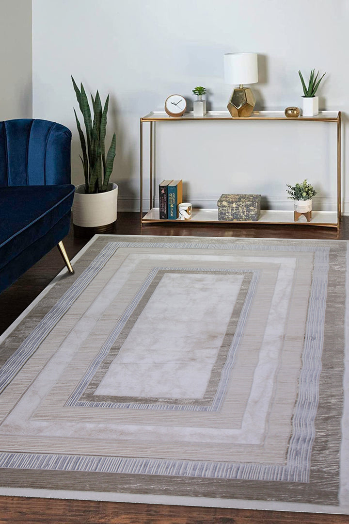 Turkish Modern Expression Rug - 6.6 x 9.5 FT - Superior Comfort, Modern Style Accent Rugs