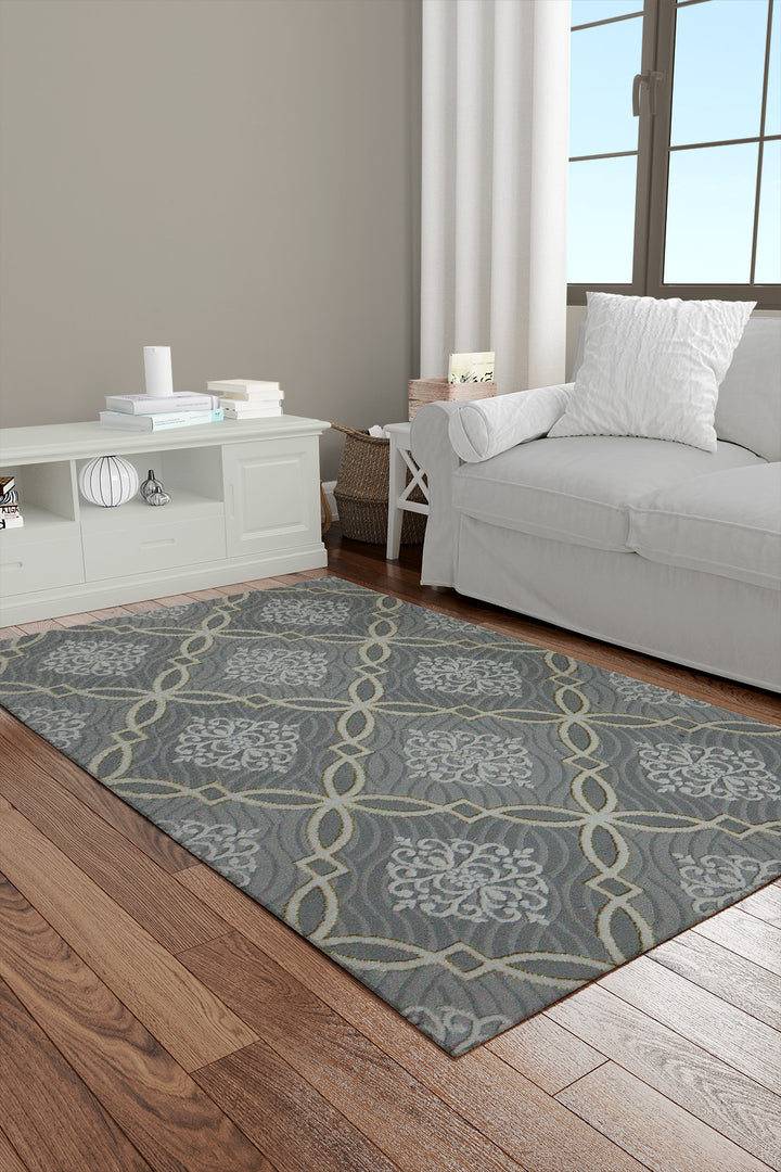 Turkish Modern  Festival 1 Rug - Gray - 3.2 x 4.9 FT - Superior Comfort, Modern Style Accent Rugs