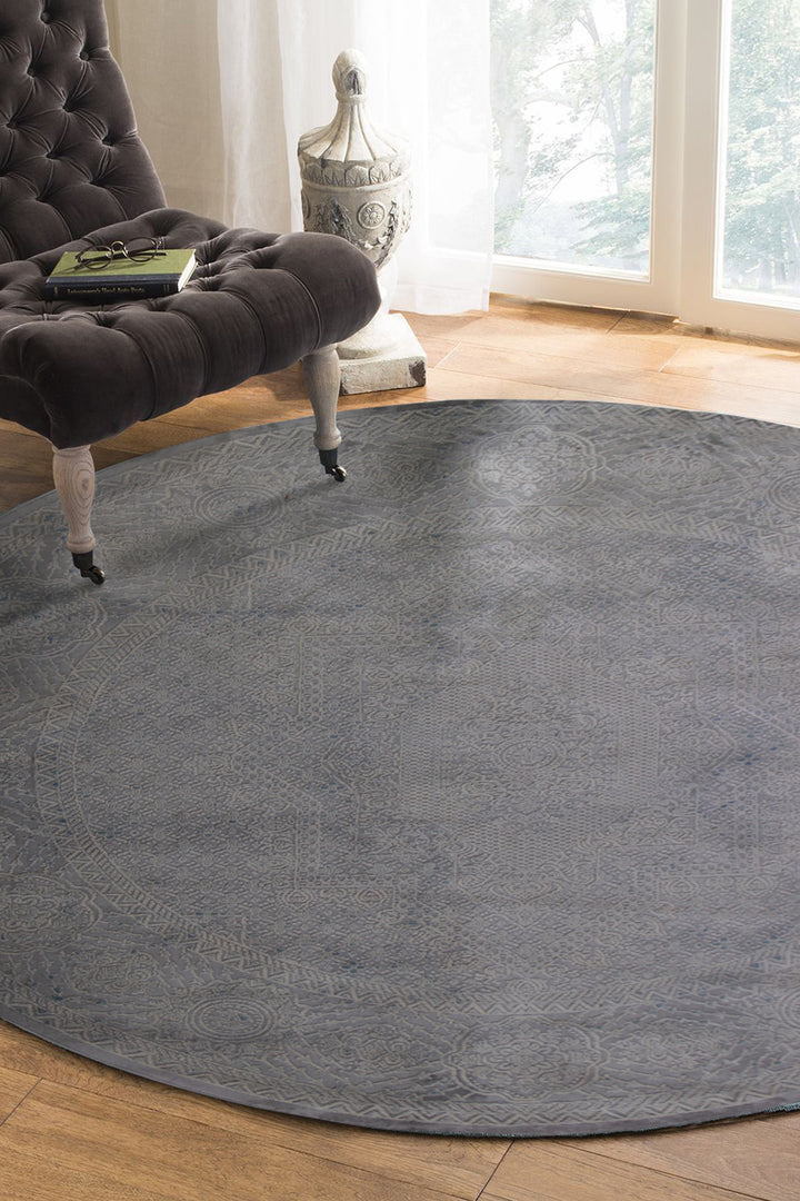 Turkish Modern  Festival 1 Rug - 6.5 x 6.5 FT - Gray - Superior Comfort, Modern Style Accent Rugs