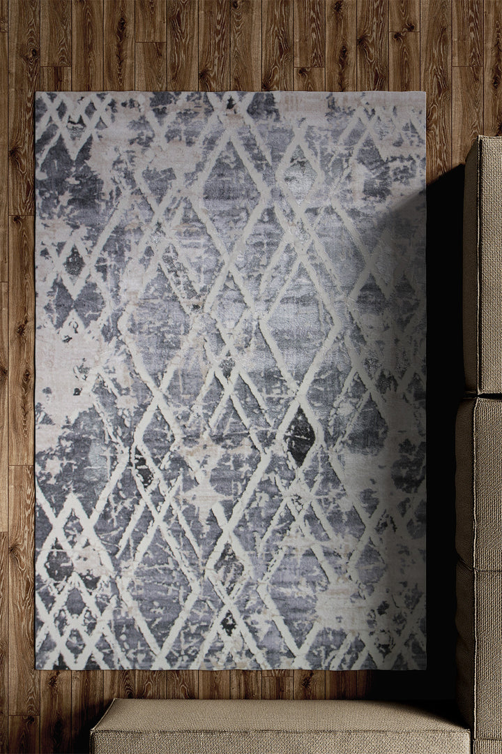 Turkish Modern Expression Rug - 4.9 x 7.4 FT - Superior Comfort, Modern Style Accent Rugs