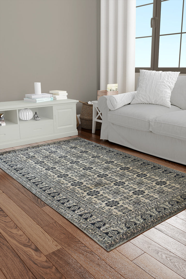 Turkish Modern  Festival Wd Rug  - 3.2 x 6.5 FT - Beige -  Luxurious Woven Masterpiece 50% Off!