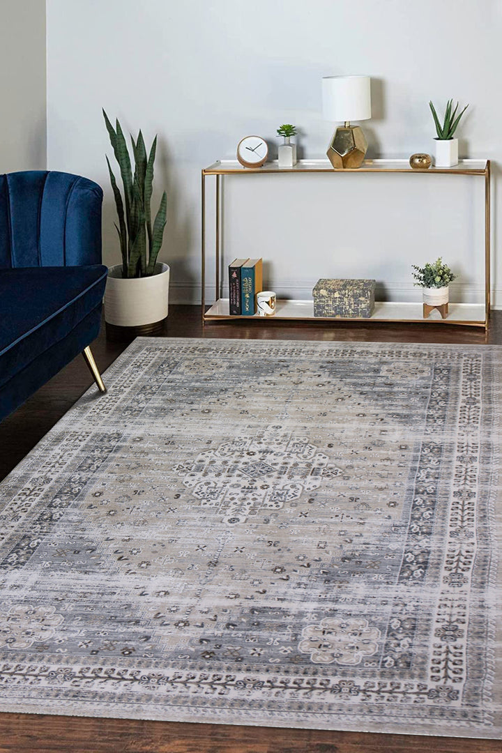 <p>Turkish Modern <strong>Elements Rug</strong>  - Gray - 6.5 x 9.8 FT</p>