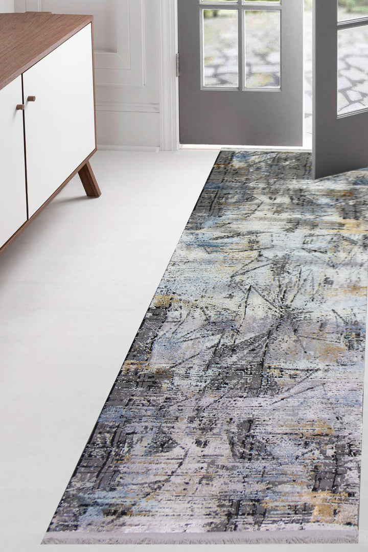 Turkish Modern Alpine Rug - 2.6 x 7.5 FT - Superior Comfort, Modern Style Accent Rugs