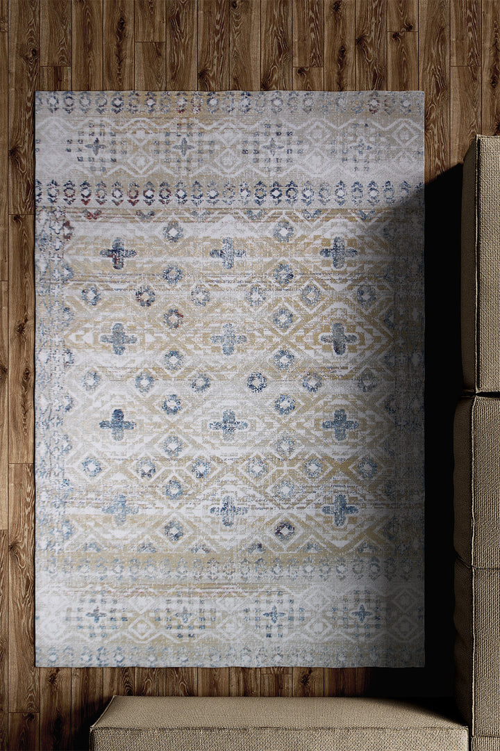 Turkish Modern Festival Vintage Rug - 4.9 x 7.4 FT - Superior Comfort, Modern Style Accent Rugs