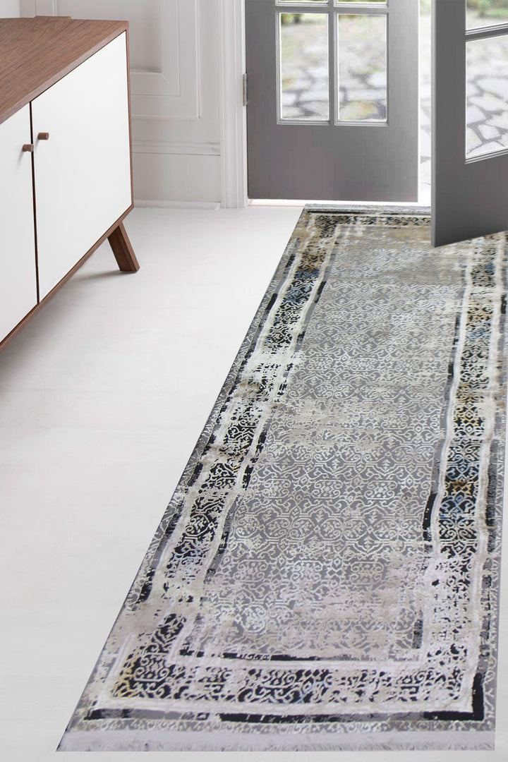 Turkish Modern Alpine Rug - 2.6 x 7.5 FT - Superior Comfort, Modern Style Accent Rugs