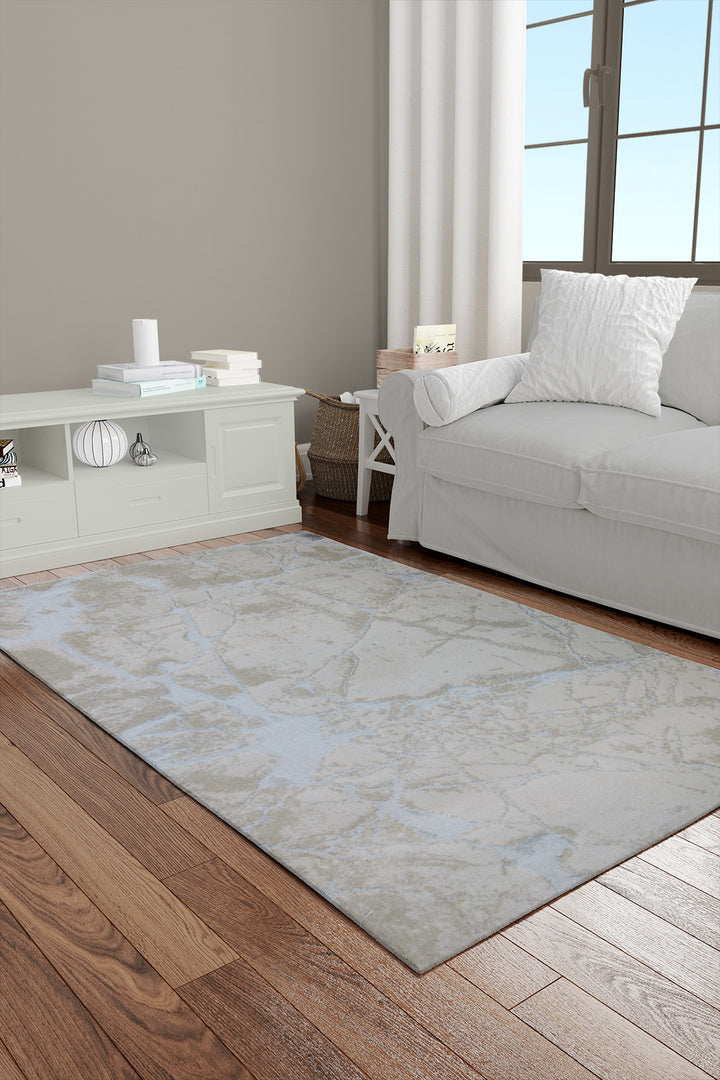 Turkish Modern  Festival Wd Rug  - 2.6 x 4.5 FT - Beige -  Luxurious Woven Masterpiece 50% Off!