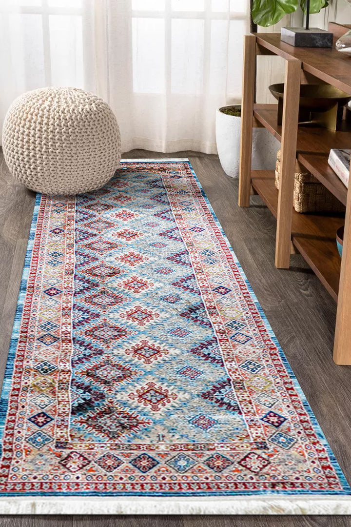 VK-Garnet Rug - Blue - Soft, Durable, and Easy to Clean
