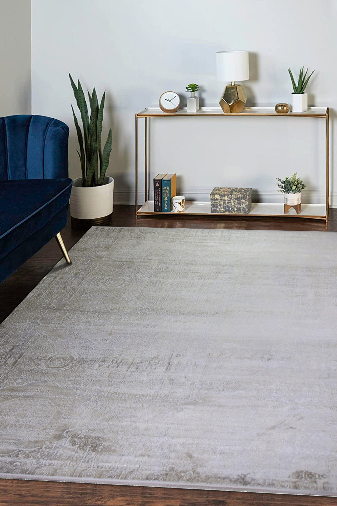 Turkish Modern  Festival-1 Rug - 6.5 x 9.8 FT- Beige - Superior Comfort, Modern Style Accent Rugs