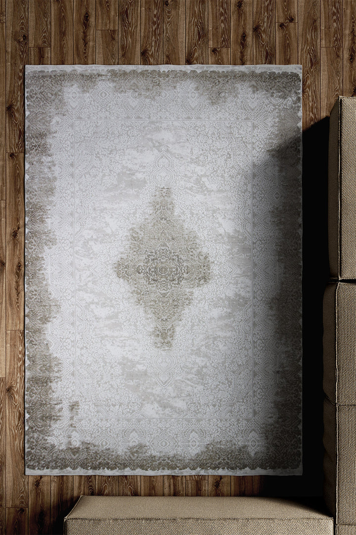 Turkish Modern Festival - 5.2 x 7.5 FT - Gray - Superior Comfort, Modern Style Accent Rugs