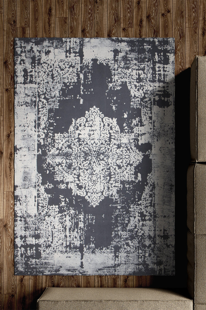 Turkish Modern Festival WD Rug - 5.2 x 7.5 FT - Gray - Luxurious Woven Masterpiece 50% Off!