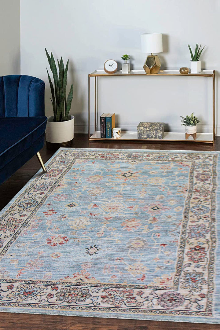 Premium Quality Turkish Antia Rug - 6.6 x 9.4 FT - Resilient Construction for Long-Lasting Use